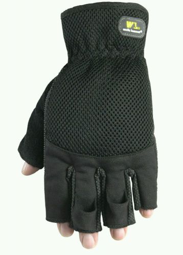 Wells lamont 836l fingerless sport utility gloves, black, large for sale