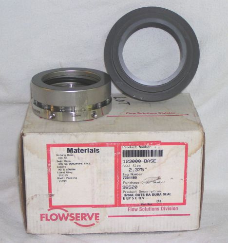 NEW FLOWSERVE  3/SGL OUTS RA dura seal 2.375 inch