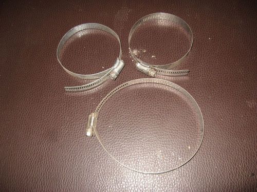Large diameter hose clamps-lot for sale