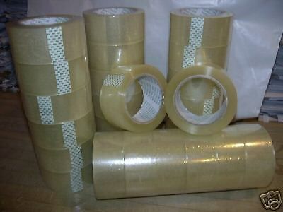 12 rolls 2&#034;x110 yds  TOP QUALITY sealing tape CLEAR