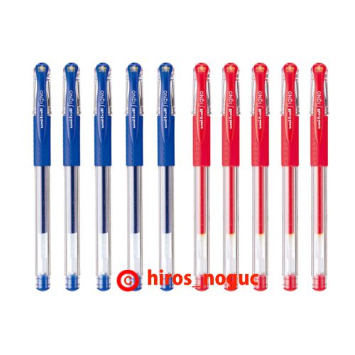 Uni-ball Signo UM-151 Gel Ink Pen, 0.38 mm,Blue 5pcs, Red 5pcs set