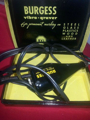 Vintage BURGESS Vibra-Graver Engraving tool