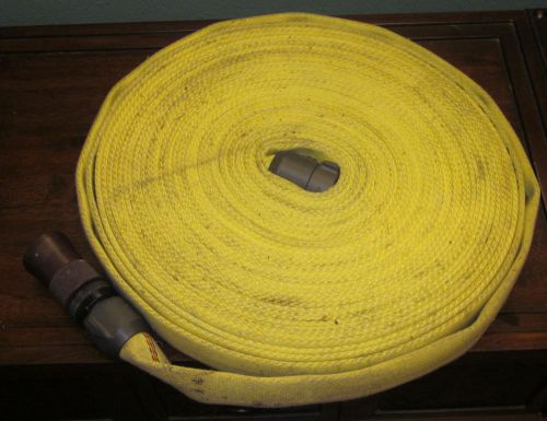 New! Red Head 50&#039; Fire Hose with Brass Nozzle Adjustable End  Never used!