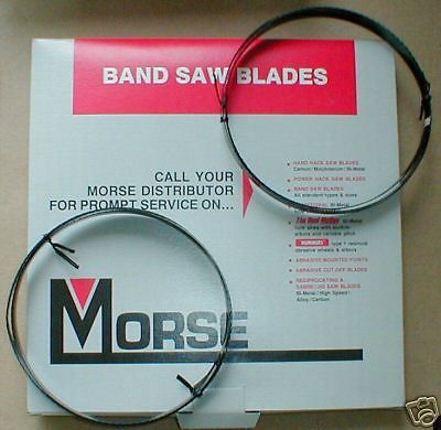 Two 5&#039; 4 1/2&#034; (64.5&#034;) x 1/2&#034;-18t m k morse (top brand)usa band saw blades carbon for sale