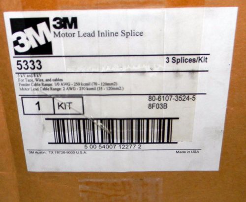 3m 3-m 5333 motor lead inline splice 3 splices / 1 kit for sale