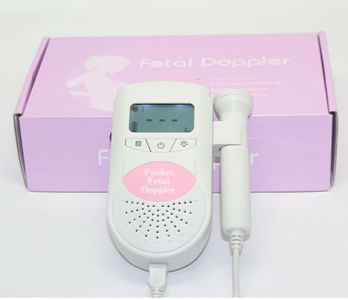 Fetal Heart Doppler LCD Pocket Prenatal Heart Baby Sound Monitor FDA approved