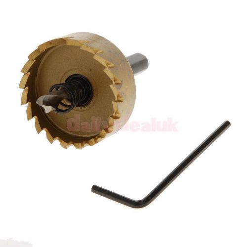 38mm Hole Saw Tooth HSS Steel Drill Bit Cutter Hand Tool f/ Metal Wood Alloy
