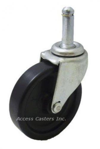 25srcps-211 2-1/2&#034; swivel caster, polyolefin wheel, 3/8 x 1 grip ring stem for sale