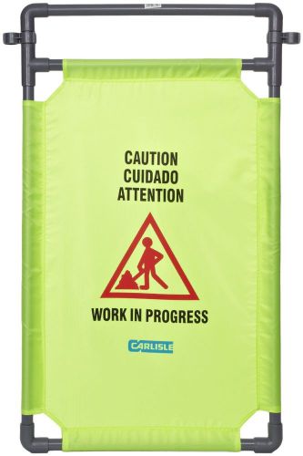 Carlisle 3694504 avocado one panel caution cones and caution barriers, new for sale