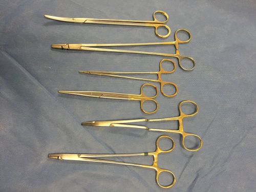 LOT OF 6 Surgery Instruments incl CH2508 Ryder  Needle Holder &amp; Codman 36-2019