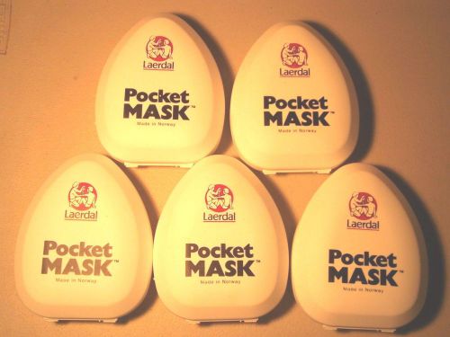Laerdal Pocket Masks Lot of 5 Oxygen Mask CPR