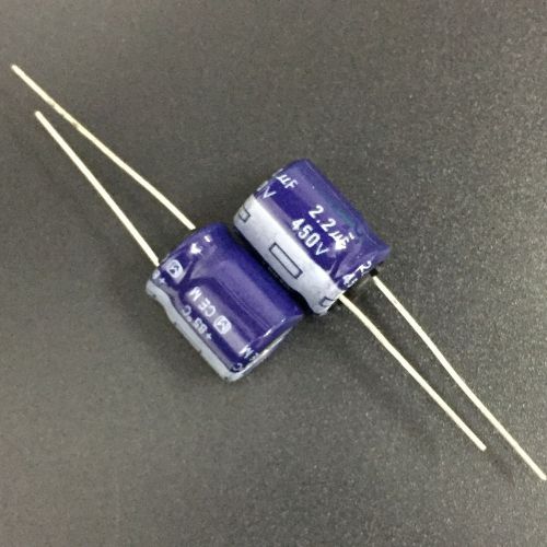 300pcs 450v 2.2uf 450v panasonic m series 10x12.5mm high quality capacitor for sale