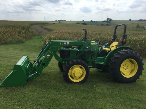 John deere 5055e tractor 4 wheel drive with loader  #142324-27594 for sale