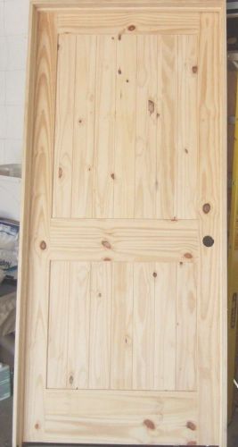 Knotty Pine 2-Panel Square Top Pre-Hung Interior Door - 36&#034; x 80&#034;