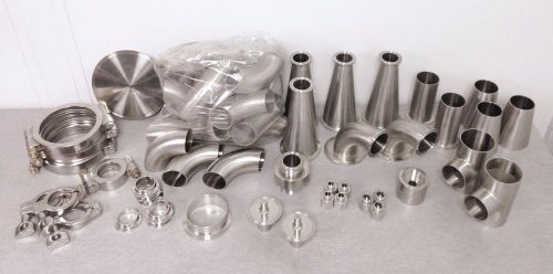 Sanitary Pipe Fittings, Clamps, Reducers, Elbows, etc.
