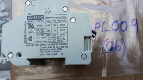 Weber as168b-2 circuit breaker  2  pole 480 volt for sale