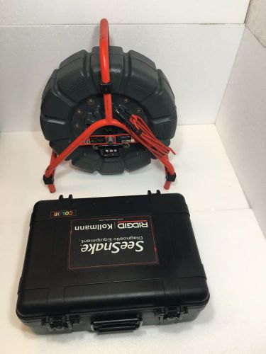 Ridgid seesnake 71rk color camera w/lcd monitor,vcr video rec.,61 meters cable for sale