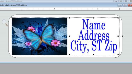 Butterfly Address Labels