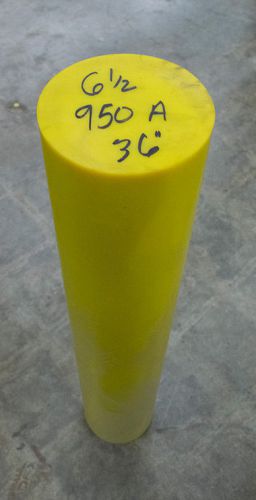 Urethane 6.5&#034; x 36&#034; Round 95A Durometer Yellow Polyurethane Acrotech