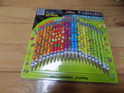 *NEW* 28 Pack #2 ZEBRA CADOOZLES Mechanical Pencils 0.7mm LEAD Refillable School