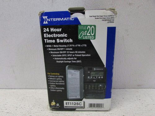 Intermatic 24 hour electronic time switch et1125c for sale