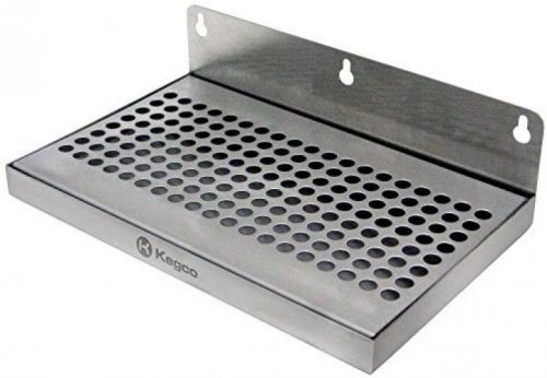 Beer drip tray 10 stainless steel wall mount no drain for sale