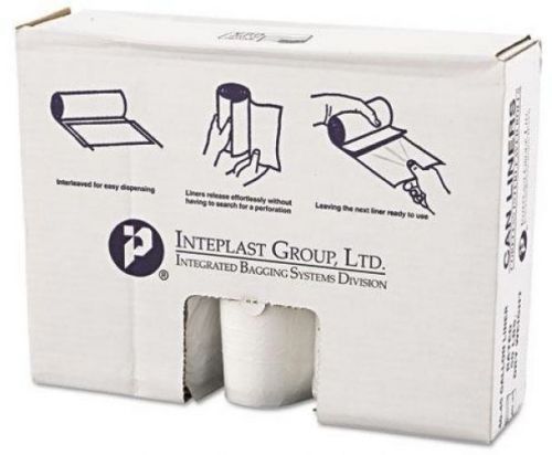 Inteplast VALH4048N14 High-Density Can Liner, 40 X 46, 45gal, 14mic, Clear, 6