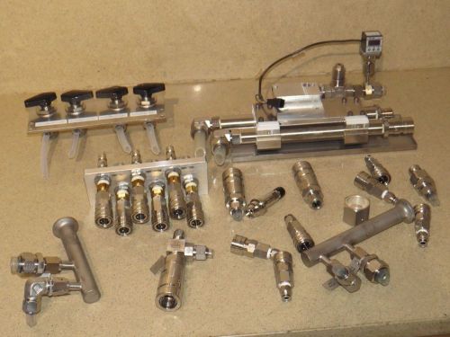 Bi-lok fittings, machine fittings &amp; misc parts lot for sale