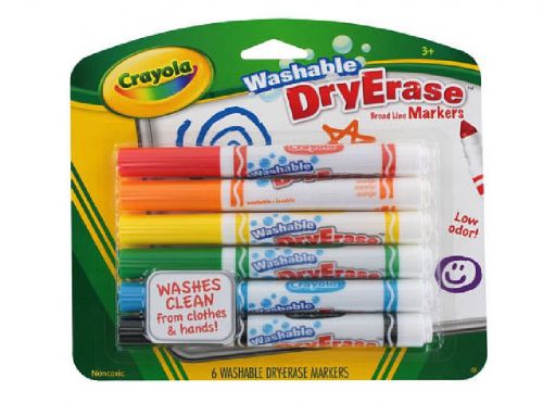 Crayola Dry Erase Broad Line Washable Markers Lot of 2, 12 Markers  NEW