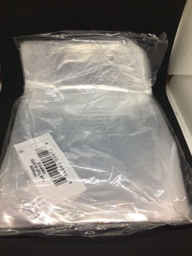 2000~ 6x8&#034; 1.0 mil clear flat open top poly bag nuts cookie food packing fda tuf for sale