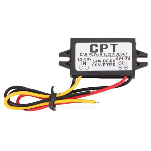 9V 1.5AMax  Male Converter CPT Car Power Step Down Regulator #Cu3