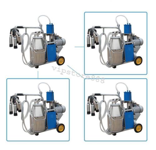 Electric milking machine for form cows bucket stainless steel bucket promotion! for sale