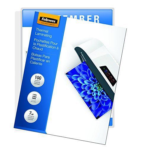 Fellowes Laminating Pouches, Thermal, Letter Size, 7 Mil, 100 Pack 52041