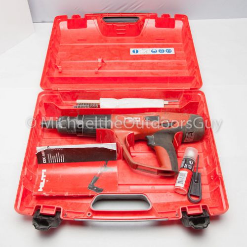 Hilti DX 460 Powder Actuated Tool w/Case &amp; Accessories DX460 Great Condition