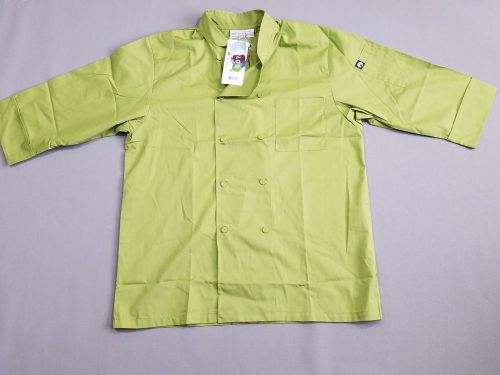 Chef works genova lime chef coat sz. large for sale