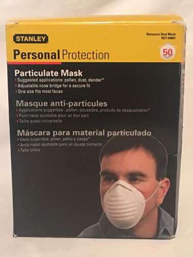 Stanley nuisance disposable dust mask, box of 50 rst-64001 for sale