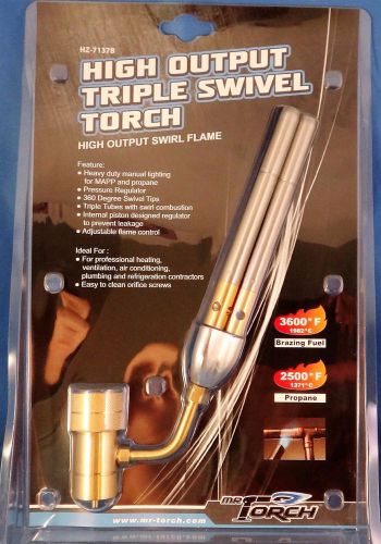 Mr. Torch HZ-7137B High Output Triple Swivel Torch - NEW