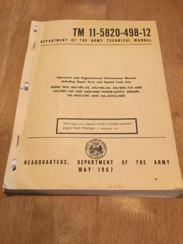TM -11-5820-540-12 DEPT. ARMY TECHNICAL MANUAL