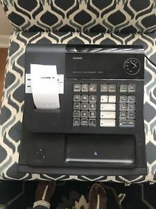 casio electronic cash register pre-owned needs key for the cash box.