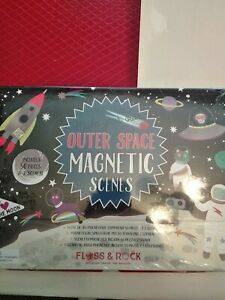 OUTER SPACE Magnetic Play Scene Playset by Floss &amp; Rock Brand New