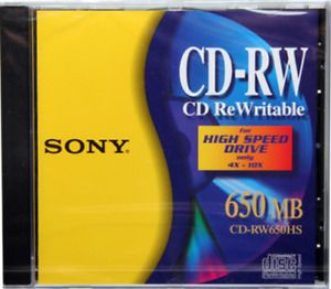 Sony CD-RW Multi Speed 1x 2x 4x (650 MB)
