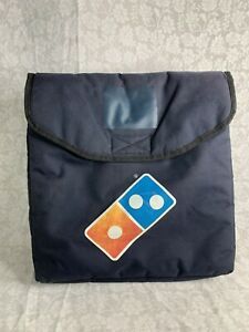 Authentic Navy Blue Dominos Pizza Insulated Delivery Thermal Heat Wave Bag (J3)