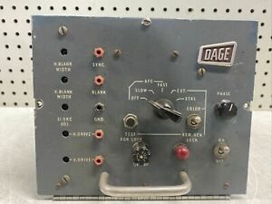 Vintage DAGE Television Division Plug-In Unit COOL OLD RARE PARTS REPAIR MAKER