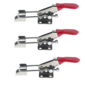 3 Sets Latch Catch Toggle Clasp Quick Release Clamps Metal Lock Hasp Hand