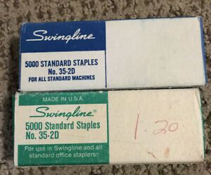 2 Swingline Brand No. 35-2D Staple Box 5000 Staples USA