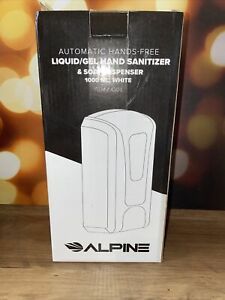 Alpine 1200 ml White Wall Mount Automatic Gel Hand Soap Dispenser 