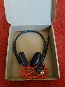 Plantronics Poly C3220 BlackWire USB Wired Binaural Headset Used Once