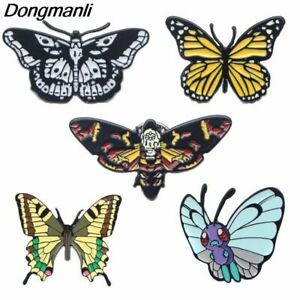 Death head Moth butterfly Death&#039;s-head hawkmoth Insecta enamel pin horror badge