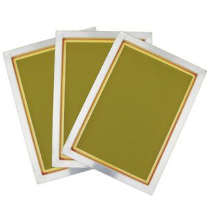 3x 120 Yellow Mesh Silk Screen Printing Aluminium Frame 27x36cm Screens
