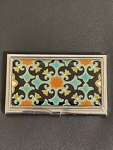 BUSINESS CARD HOLDER DECORATIVE COVER METAL